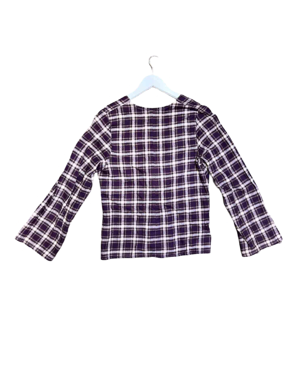 Size 12 | Lois Hazel Gathered Check Top