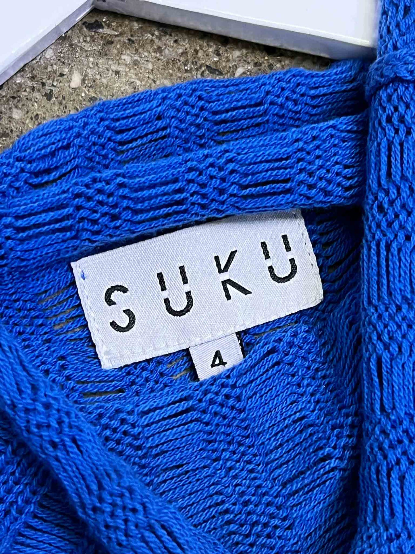 Size 4 (XL) | Suku Loose Knit Cotton Tank Dress