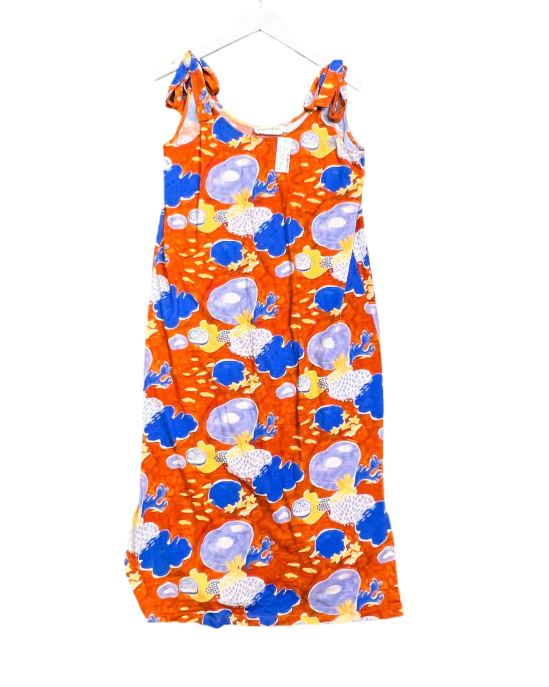 Size L | Nancybird Tie Shoulder Coral Dress