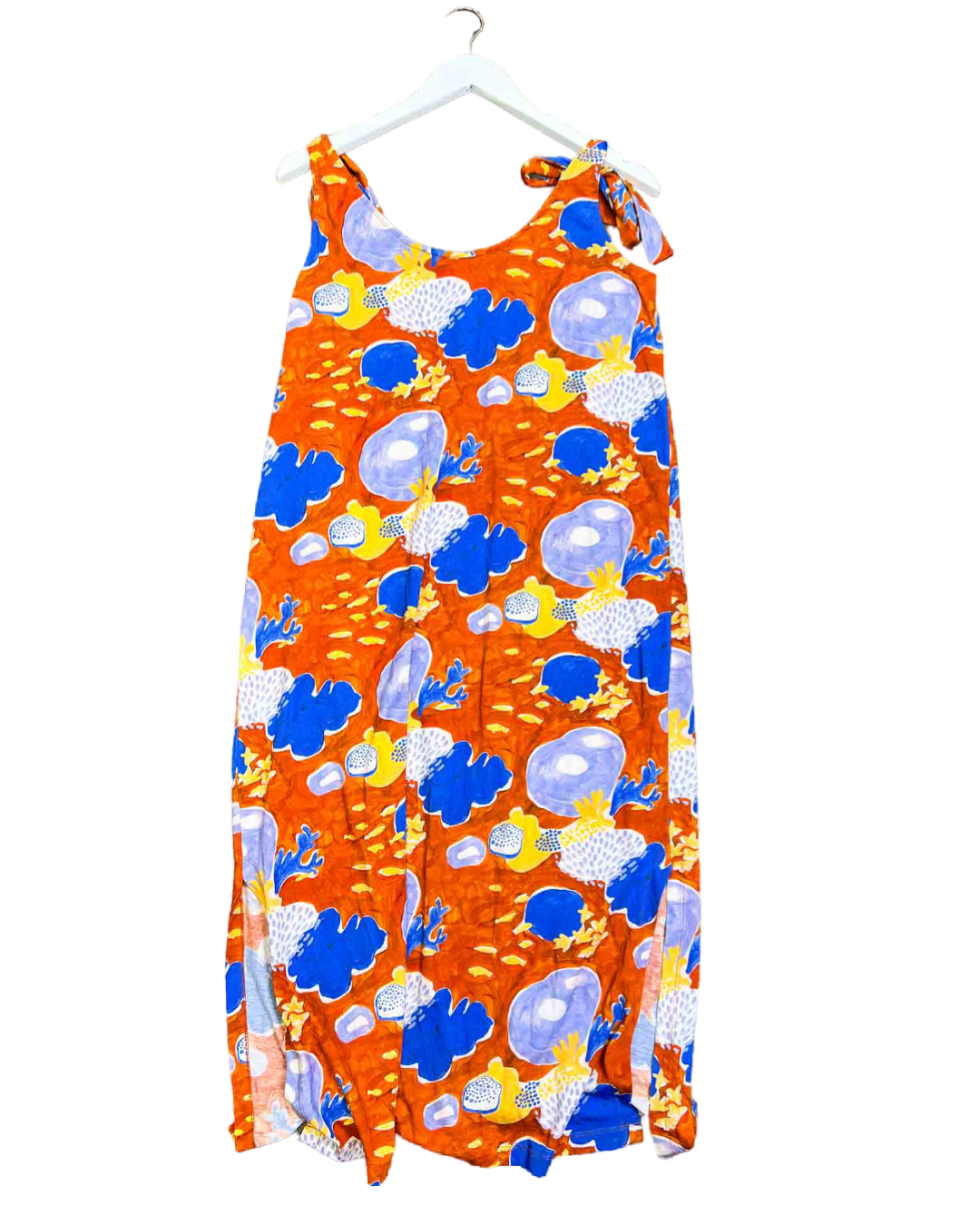 Size L | Nancybird Tie Shoulder Coral Dress