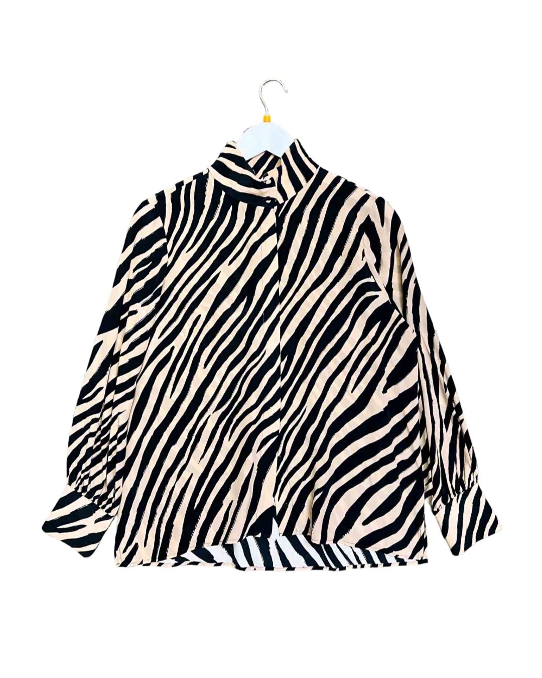 Size 12 | Husk Silk Zebra Print Top