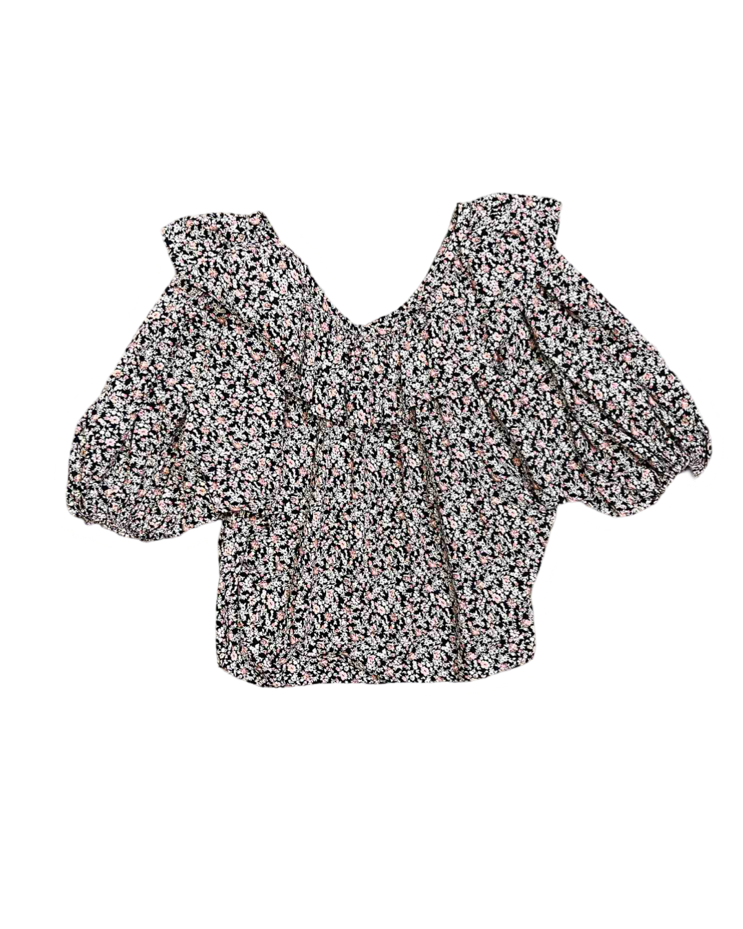 Size XXL | Dôen Oversized Collar Floral Top