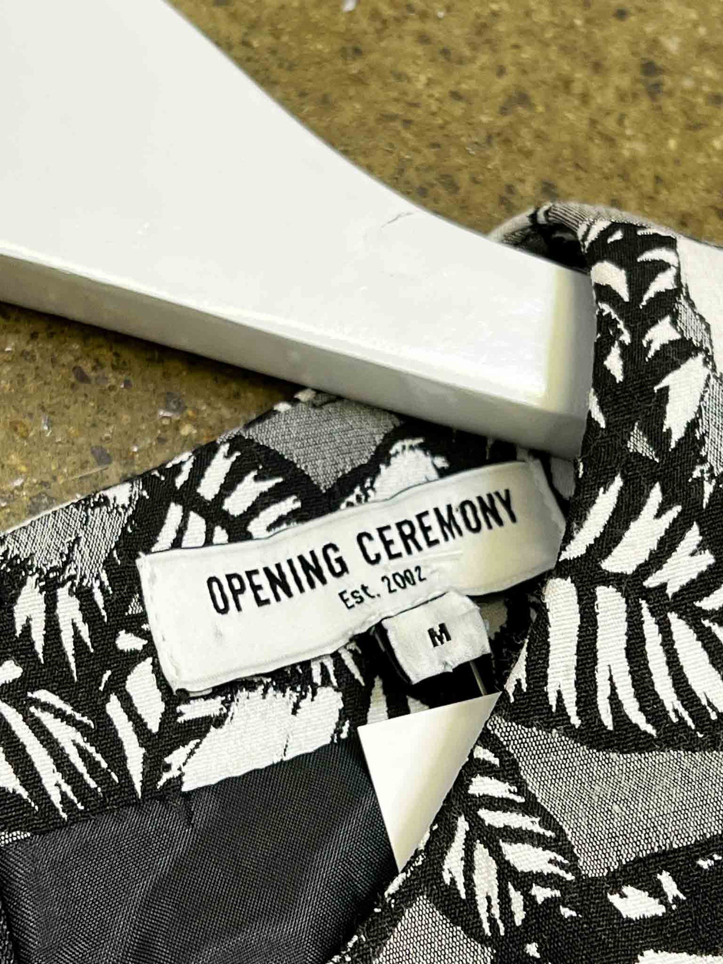 Size M | Opening Ceremony Black Floral Midi Dress