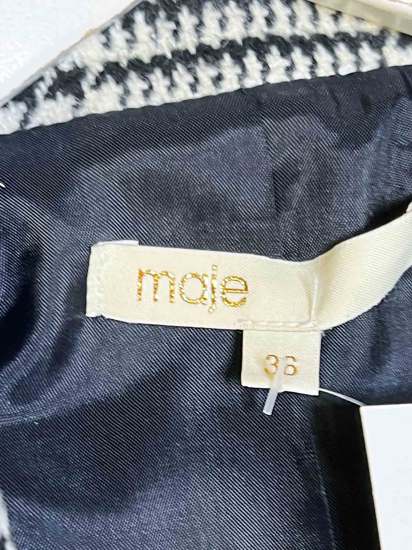 Size 36 (8) | Maje Knee-Length Wool Coal