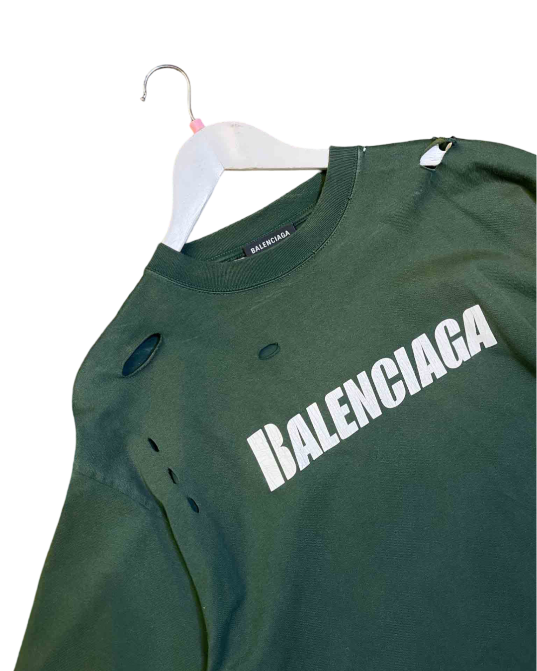 Size XS | Balenciaga Distressed Logo-print T-Shirt