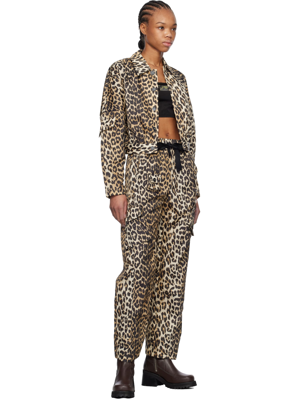 Size 40 (10) | Ganni Duchesse Cargo Pants