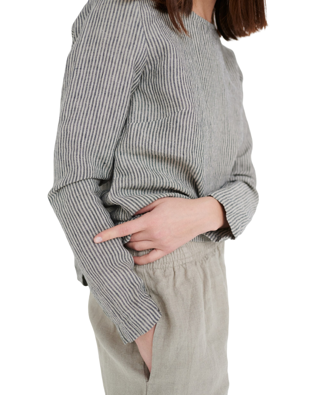 Size S | Linen Fox Striped Top