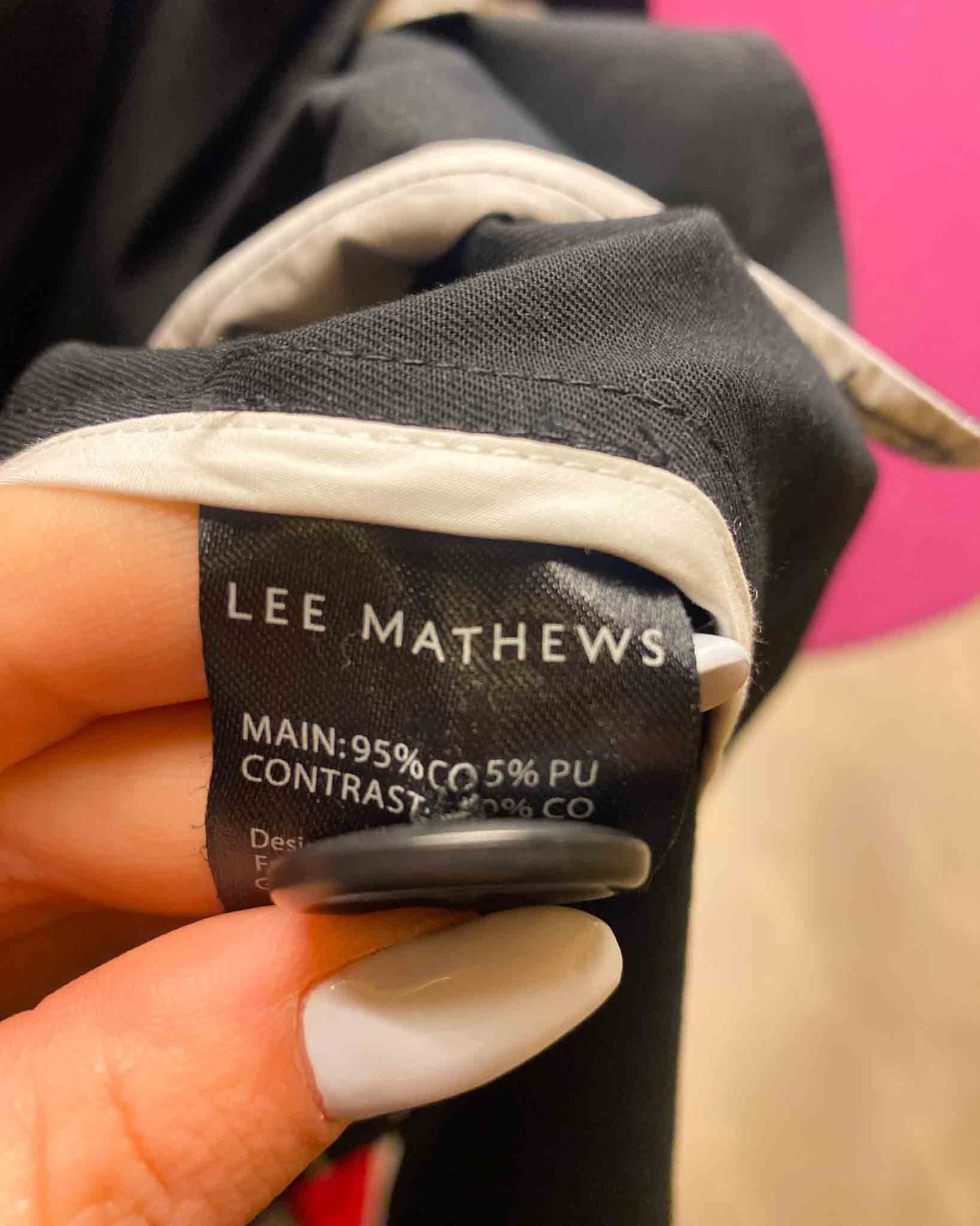 Size M | Lee Mathews Cotton Trench Coat