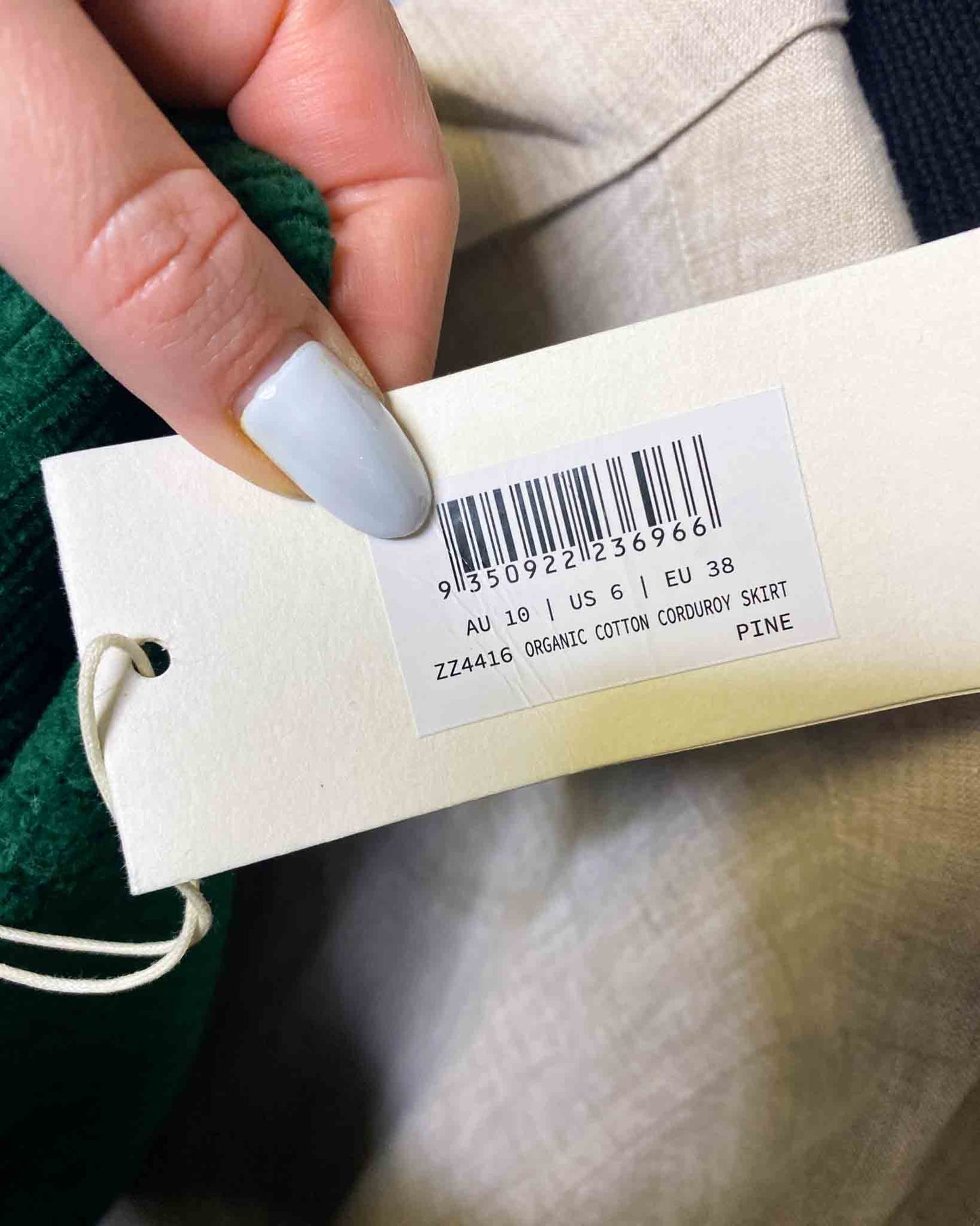 Size 10 | Zulu & Zephyr Corduroy Mini Skirt With Tags