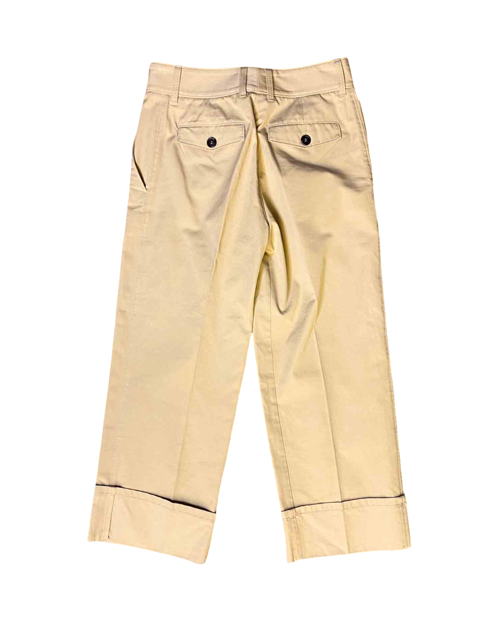 Size 38 (S) | Prada Folded Hem Chino Trousers
