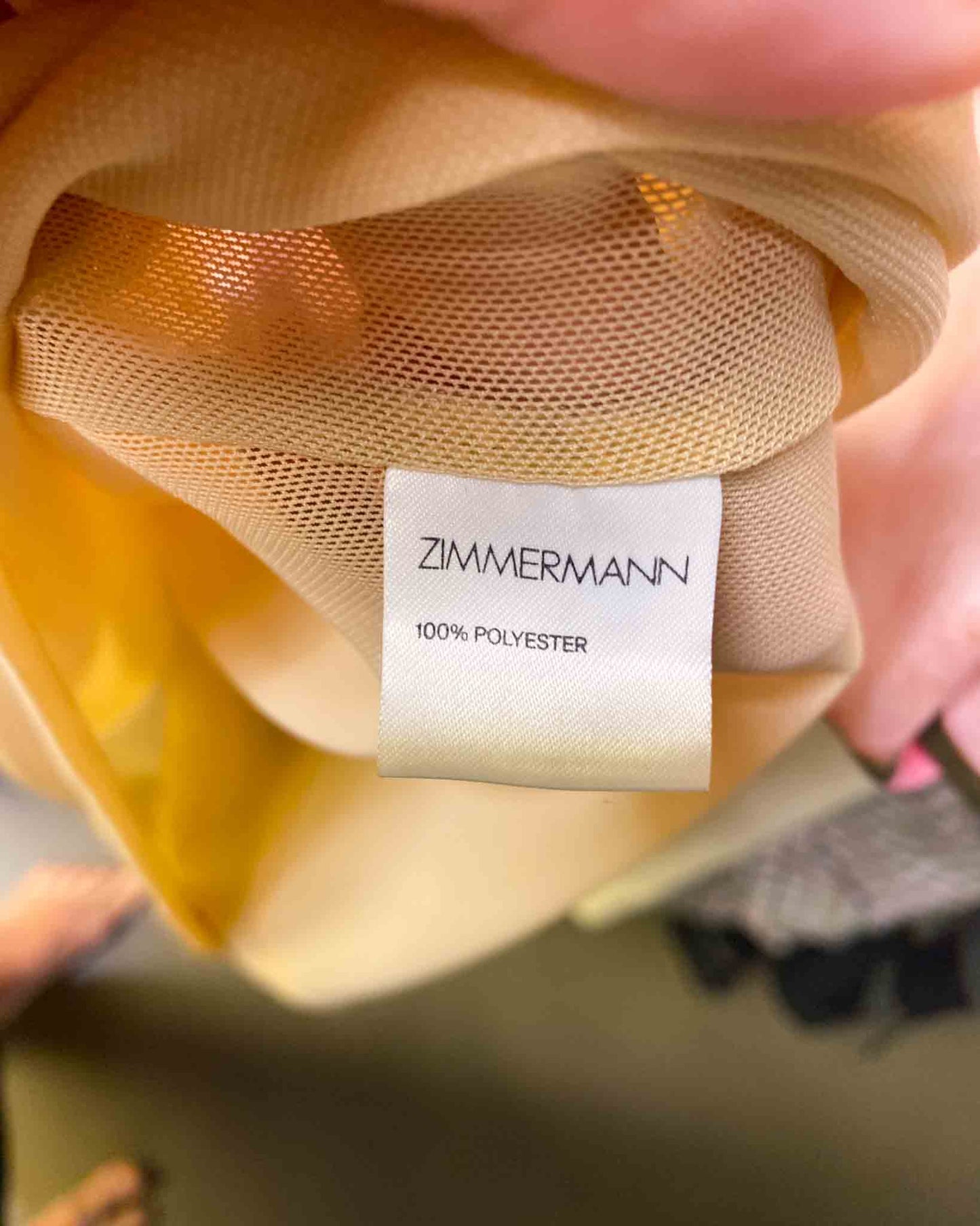 Size 6 (0) | Zimmermann Mesh Paisley Mini Dress