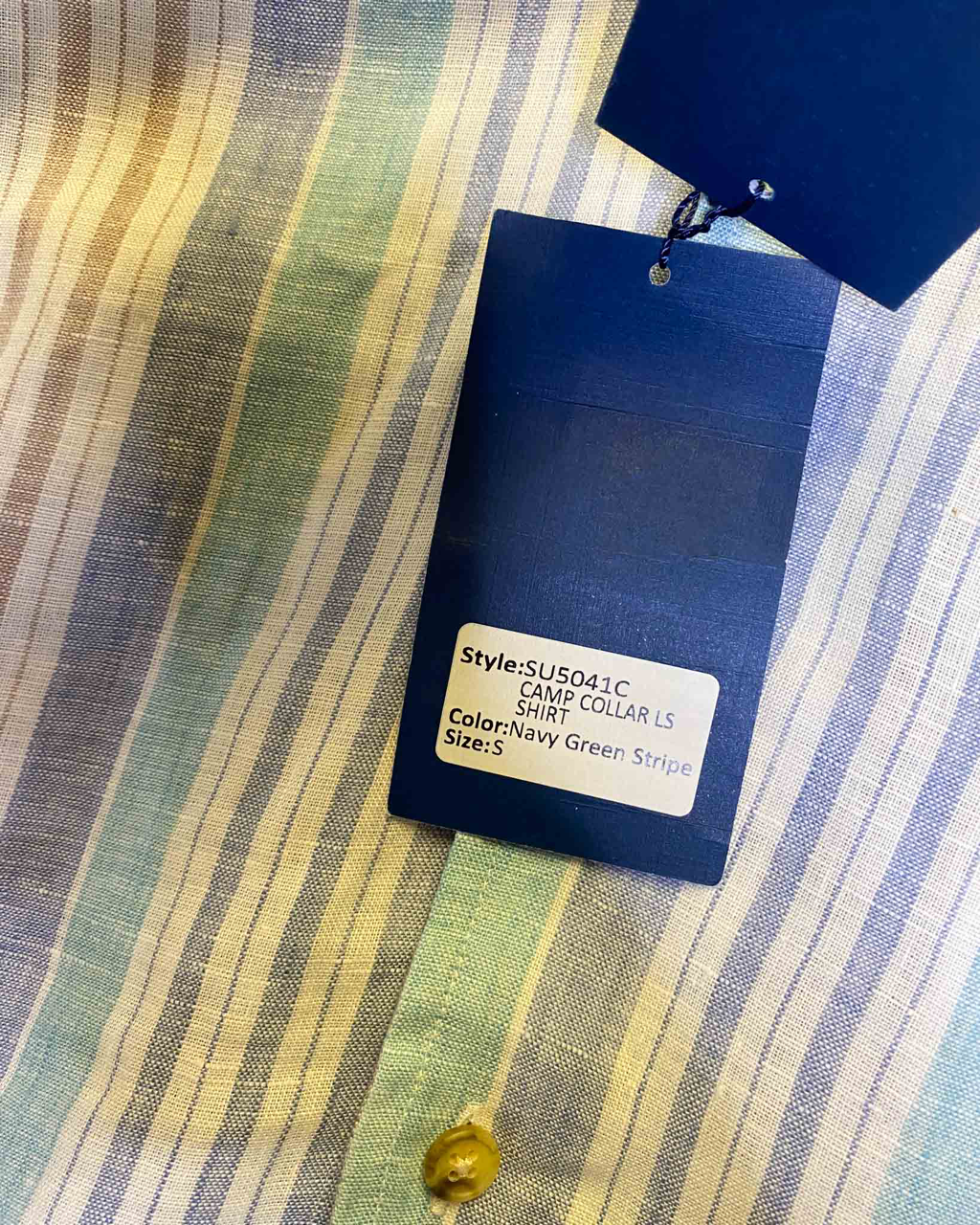 Size S | Christian Kimber Striped Linen Shirt