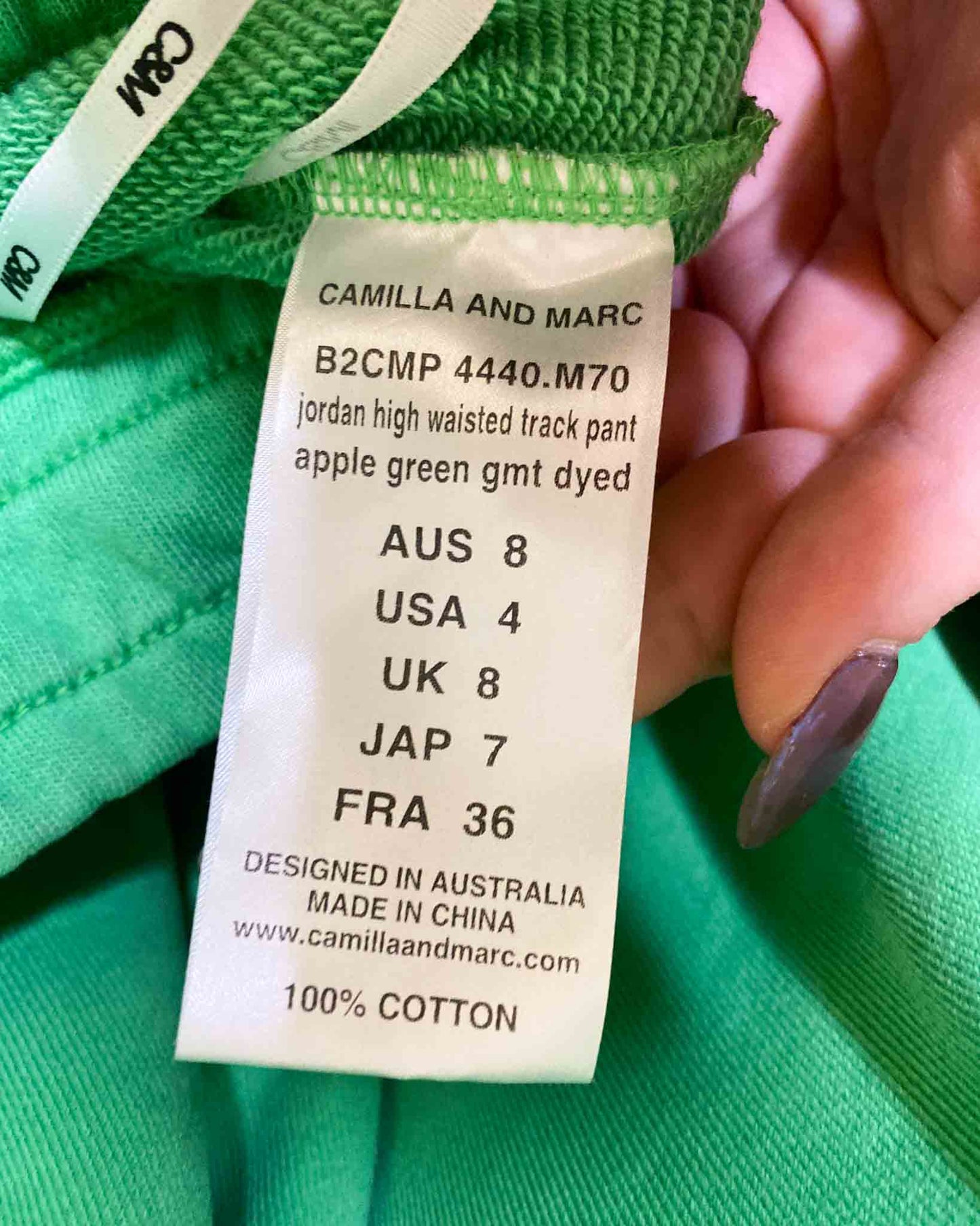 Size 8 | Camilla & Marc Track Pants