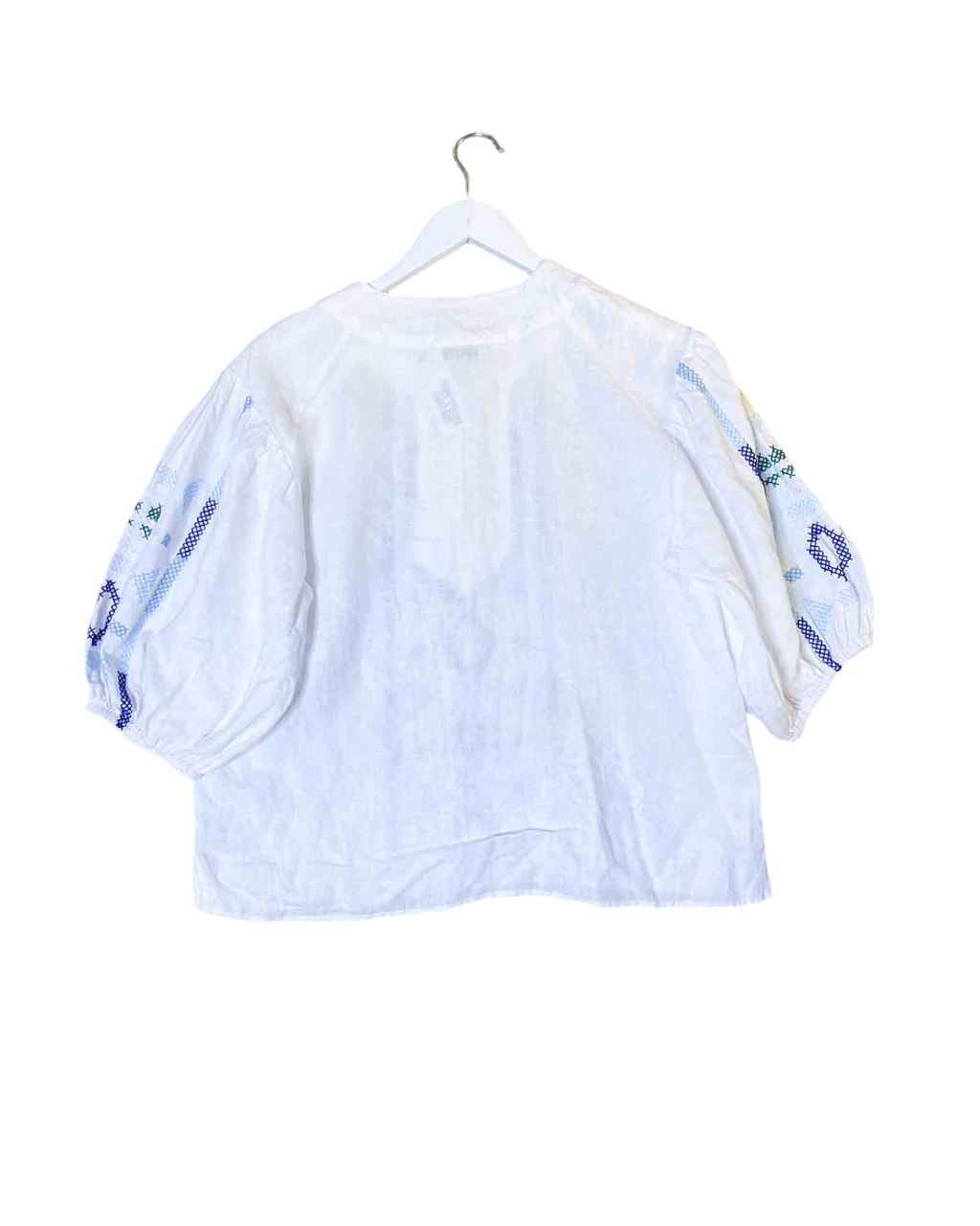 Size S | Zoe Kratzmann Cross Stitch Linen Top