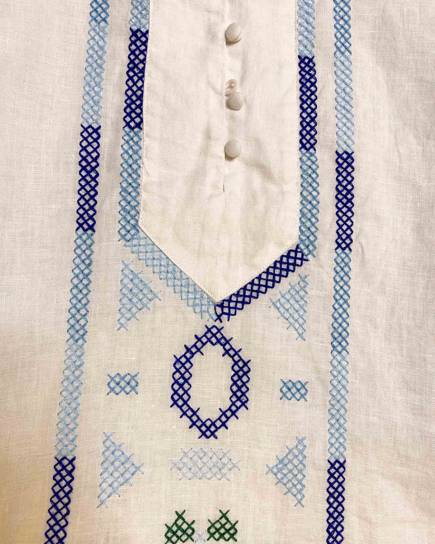 Size S | Zoe Kratzmann Cross Stitch Linen Top