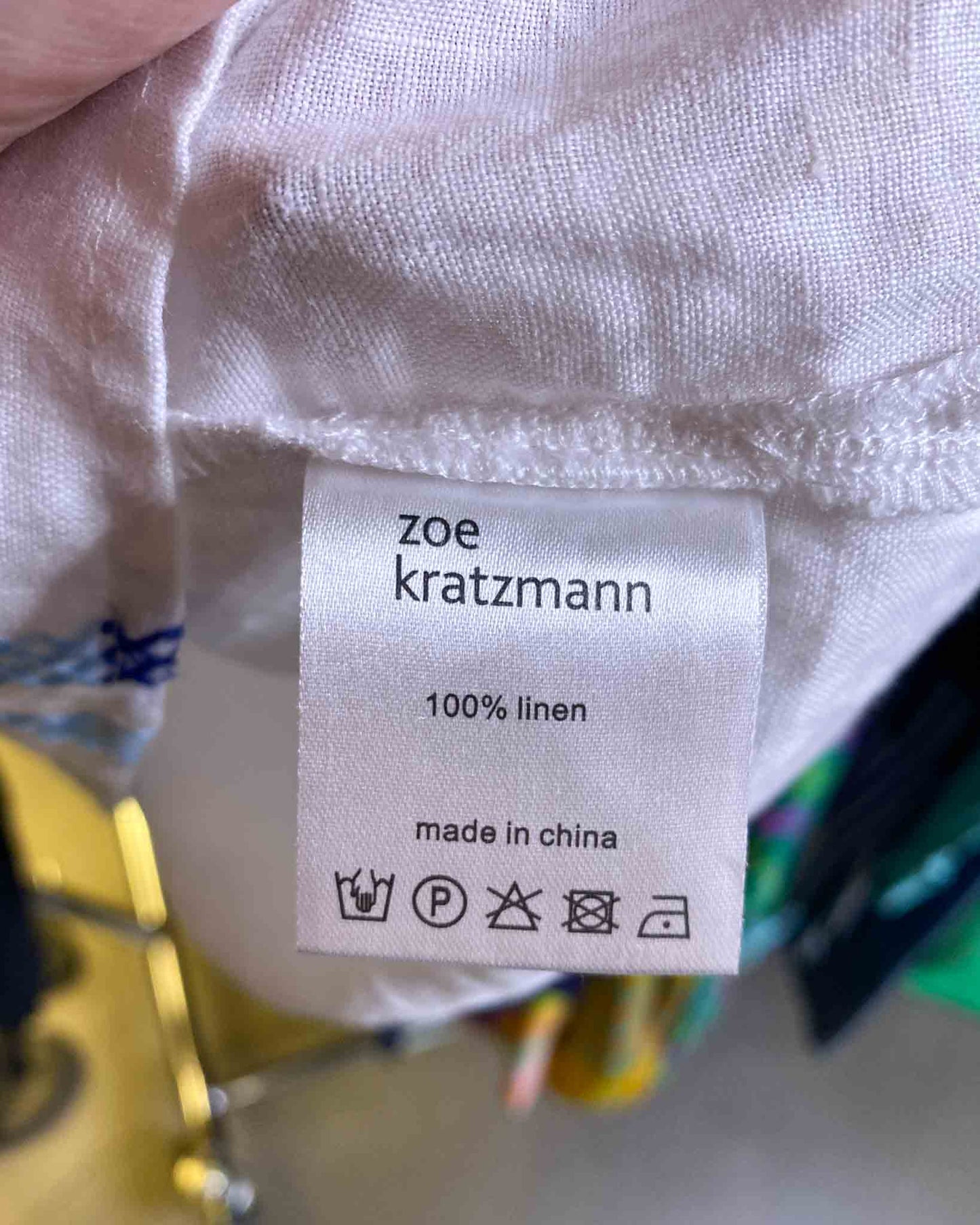 Size S | Zoe Kratzmann Cross Stitch Linen Top