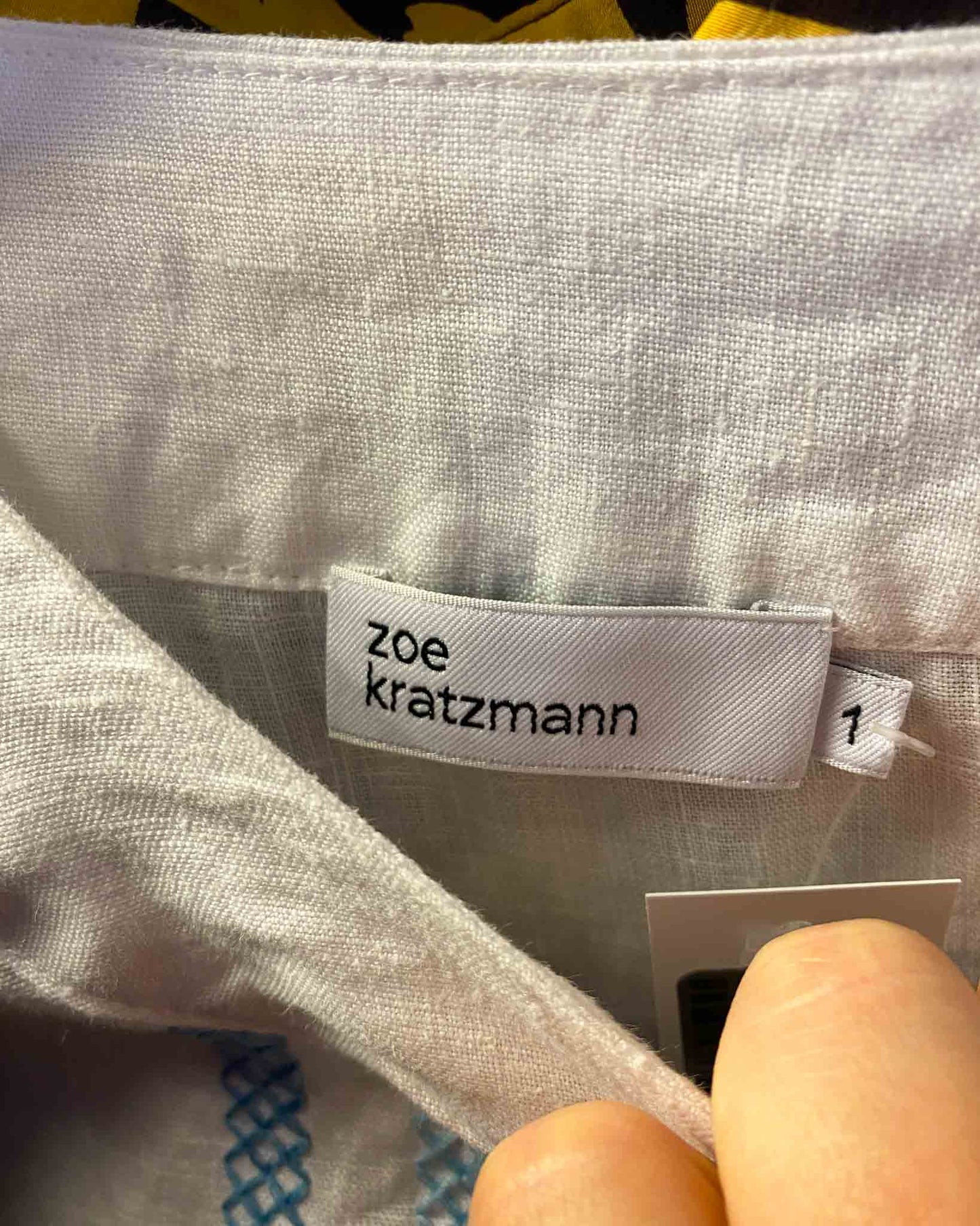 Size S | Zoe Kratzmann Cross Stitch Linen Top