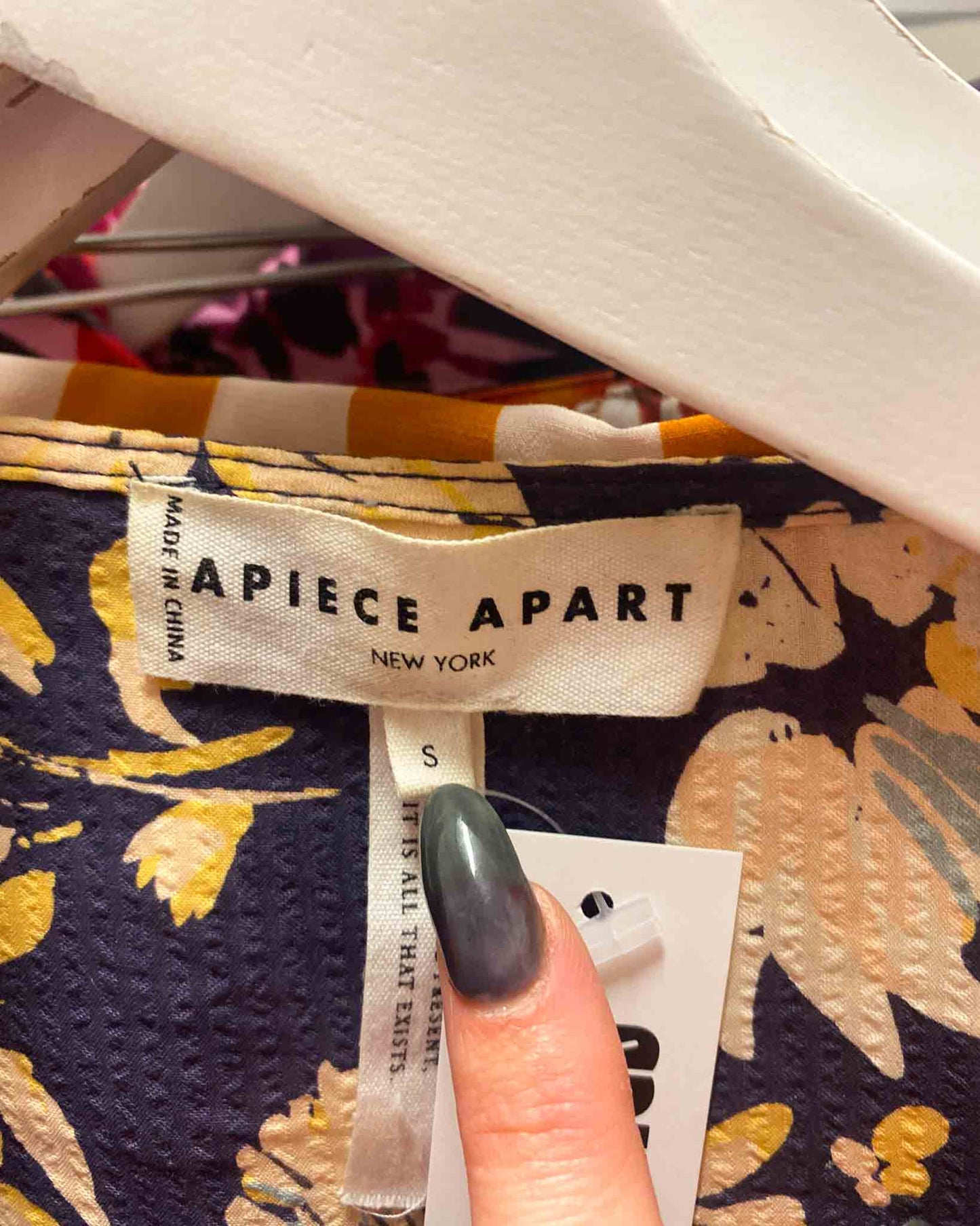 Size S | APiece Apart Floral Wrap Dress