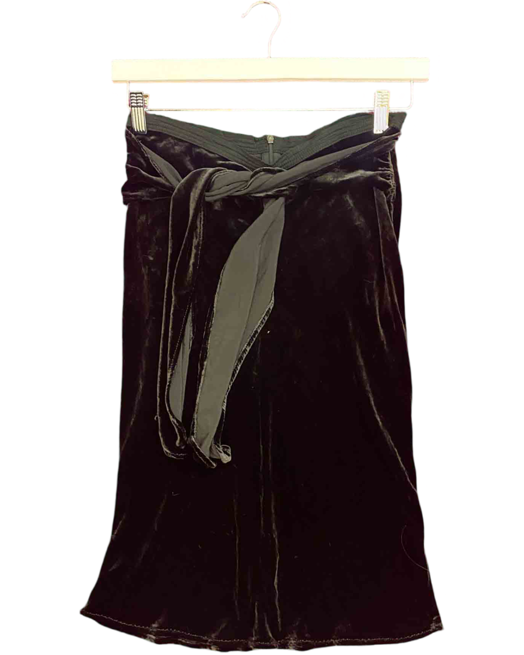 Size 6 | Max & Co Bias Silk Velvet Skirt
