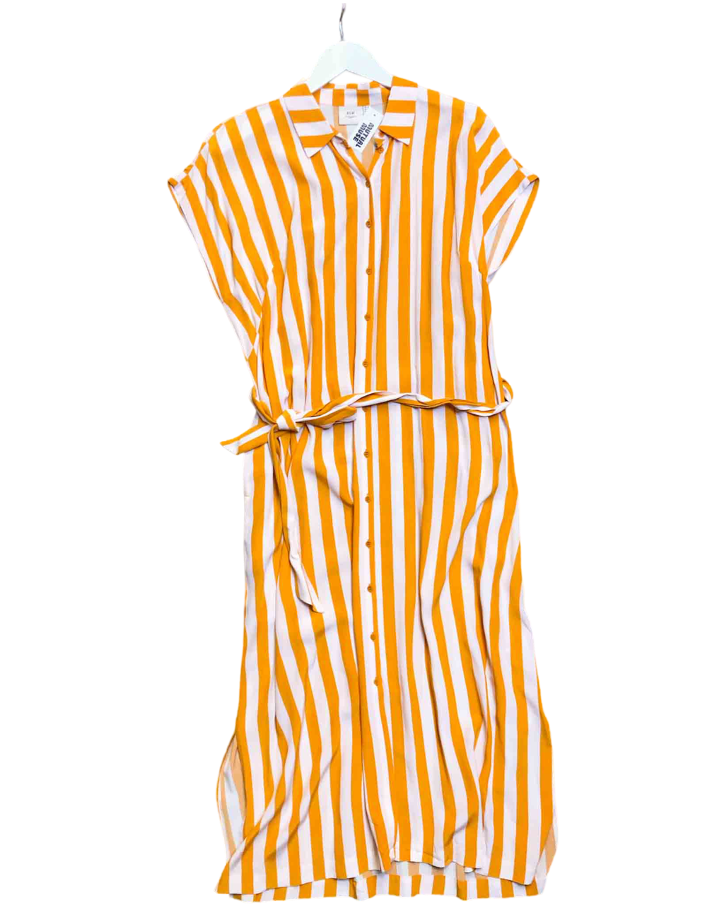 Size 10 | Elk Striped Midi Shirt Dress