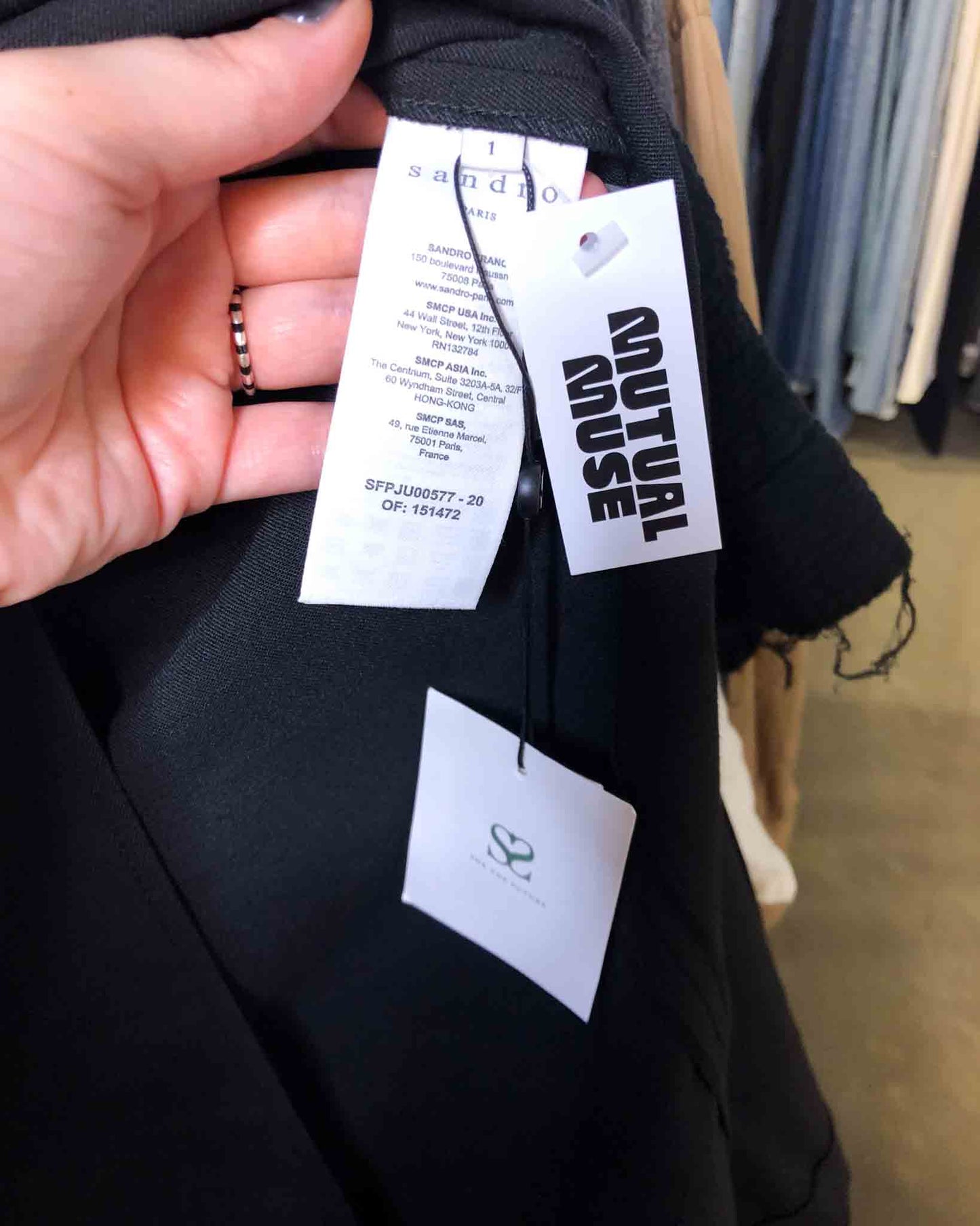 Size 8 (1) | Sandro Buckle Midi Skirt With Tags